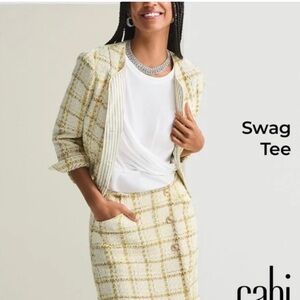 CAbi Swag Tee White Top
